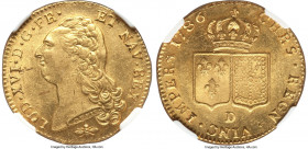 Louis XVI gold 2 Louis d'Or 1786-D MS63 NGC, Lyon mint, KM592.5, Gad-363. An attractively choice Double Louis d'Or, struck only three years before the...