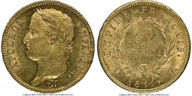 Napoleon gold 40 Francs 1811-A MS62+ NGC, Paris mint, KM696.1, Gad-1084. An appealing Napoleonic 40 Francs, preserved at the cusp of choice preservati...