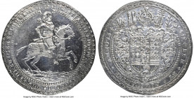 Brunswick-Lüneburg-Celle. Christian Ludwig 3 Taler 1648-HS AU Details (Cleaned) NGC, Zellerfeld mint, KM195 var. (there, with value stamp), Dav-LS146,...