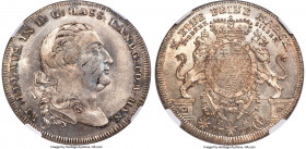 Hesse-Cassel. Wilhelm IX Taler 1791-HFH MS63 NGC, KM532, Dav-2305. Of scarce preservation for the issue, with rolling argent luster carrying across st...