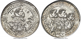 Saxe-Altenburg. Johann Philipp, Friedrich, Johann Wilhelm, & Friedrich Wilhelm II Taler 1618-WA MS61 NGC, Saalfeld mint, KM20, Dav-7367. Not a type th...