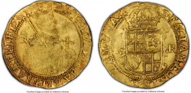 James I gold Unite (1616-1617) XF45 PCGS, Tower mint, Book mm, Second Coinage, Fifth Bust, KM45, S-2620, N-2085. • IACOBVS • D' • G' • MA' • BRT' • FR...