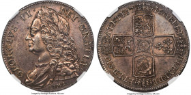 George II "Lima" Crown 1746 AU58 NGC, KM585.3, S-3689, ESC-1668. An exceedingly desirable borderline Mint State selection of this historic Crown type,...