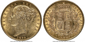 Victoria gold Sovereign 1852 MS62 NGC, KM736.1, S-3852C. A piece which exhibits ample satin texture in the fields, solidifying its position on the cus...