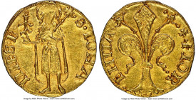 Florence. Republic gold Florin ND (1422) MS62 NGC, Fr-275, MIR-22/9. 3.58gm. Marcello Strozzi as mintmaster. •+• FLOR • | • ENTIA •, stylized lily / •...