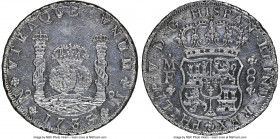 Philip V "Milled" 8 Reales 1733 Mo-MF AU Details (Sea Salvaged) NGC, Mexico City mint, KM103, Cal-1439. Small crown variety. Exhibiting a crisp strike...