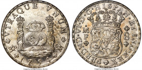 Ferdinand VI 8 Reales 1754 Mo-MF MS61 NGC, Mexico City mint, KM104.1, Cal-482. Presenting even salt-white color over Mint State surfaces, hardly any w...
