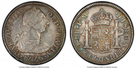Charles III 2 Reales 1776 Mo-FM AU50 PCGS, Mexico City mint, KM88.2, Cal-662 (prev. Cal-1343). A perennial favorite for collectors of this series due ...