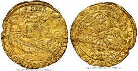 Gelderland. Provincial gold Imitative Rose Noble 1579 AU Details (Damaged) NGC, Nijmegen mint, Fr-230, Delm-634 (R4), PW-Ge03, Vanhoudt-407NIJ (R3). 7...