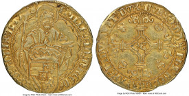Namur. Philippe le Beau (1482-1506) gold Florin d'Or 1499 AU55 NGC, Namur mint, Lev-II-147, Delm-423 (R2), Vanhoudt-146NA (R2). 3.34gm. • PhILIPЄ: In:...