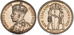 George V Proof "Waitangi" Crown 1935 PR62 PCGS, KM6, Dav-443. Mintage: 468. A fleeting, sought-after issue, struck to commemorate the 1840 treaty betw...