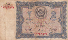 Afghanistan, 2-10 Afghanis, 1936, FINE, p15
There are stains and openings.
Estimate: USD 20-40