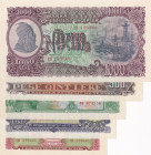 Albania, 10-50-100-500-1.000 Leke, 1957, UNC, p28-p32, (Total 5 banknotes)
Estimate: USD 25-50