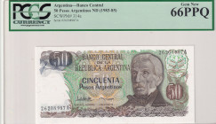 Argentina, 50 Pesos Argentinos, 1983/1985, UNC, p314a
PCGS 66 PPQ
Estimate: USD 25-50