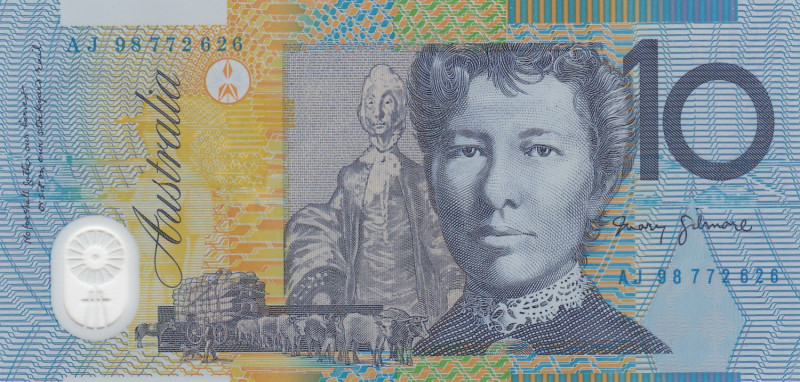 Australia, 10 Dollars, 1998, UNC, p52b
Polymer plastics banknote
Estimate: USD...