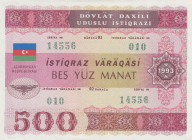 Azerbaijan, 500 Manat, 1993, AUNC, p13B
Azerbaijan Republic Loan Bonds
Estimate: USD 25-50