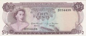 Bahamas, 50 Cents, 1968, UNC, p26
Queen Elizabeth II. Potrait
Estimate: USD 20-40