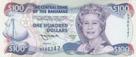 Bahamas, 100 Dollars, 1996, UNC, p62
Queen Elizabeth II. Potrait
Estimate: USD 1500-3000
