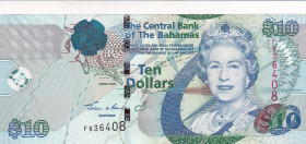 Bahamas, 10 Dollars, 2005, UNC, p73a
Queen Elizabeth II. Potrait
Estimate: USD 75-150
