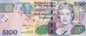 Bahamas, 100 Dollars, 2009, UNC, p76a
Queen Elizabeth II. Potrait
Estimate: USD 300-600
