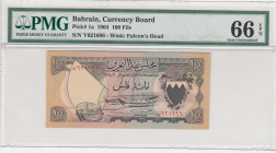 Bahrain, 100 Fils, 1964, UNC, p1a
PMG 66 EPQ
Estimate: USD 155-310
