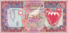 Bahrain, 20 Dinars, 1973, VF, p11a
Estimate: USD 55-110