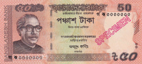 Bangladesh, 50 Taka, 2019, UNC, pNew, SPECIMEN
Estimate: USD 15-30