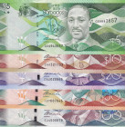 Barbados, 2-5-10-20-50-100 Dollars, 2013, UNC, (Total 5 banknotes)
Estimate: USD 250-500