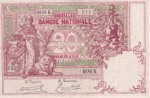 Belgium, 20 Francs, 1913, XF(-), p67
Slightly stained
Estimate: USD 20-40