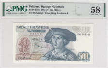 Belgium, 500 Francs, 1961/1975, AUNC, p135b
PMG 58
Estimate: USD 100-200
