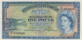 Bermuda, 1 Pound, 1957, XF, p20b
Queen Elizabeth II. Potrait
Estimate: USD 75-150