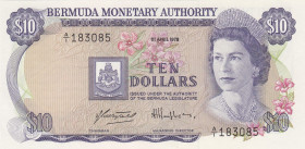 Bermuda, 10 Dollars, 1978, UNC, p30a
Queen Elizabeth II. Potrait
Estimate: USD 300-600