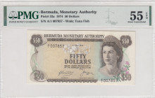 Bermuda, 50 Dollars, 1974, AUNC, p32a
PMG 55 EPQ
Estimate: USD 2200-4400
