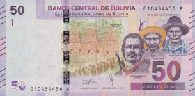 Bolivia, 50 Bolivianos, 1986/2018, UNC, p250
Estimate: USD 20-40