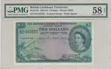 British Caribbean Territories, 5 Dollars, 1955/1959, AUNC, p9b
PMG 58 EPQ
Estimate: USD 1100-2200