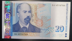 Bulgaria, 20 Leva, 2007, UNC, p118b
Estimate: USD 20-40
