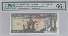 Cambodia, 50.000 Riels, 1998, UNC, p49s, SPECIMEN
PMG 66 EPQ
Estimate: USD 80-160