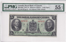 Canada, 5 Dollars, 1935, AUNC, pS1391
Estimate: USD 500-1000