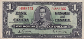 Canada, 1 Dollar, 1937, AUNC(-), p58d
Estimate: USD 25-50