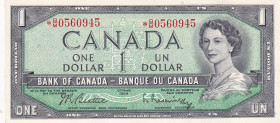 Canada, 1 Dollar, 1961/1972, AUNC, p75b, REPLACEMENT
Queen Elizabeth II. Potrait
Estimate: USD 75-150