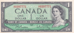 Canada, 1 Dollar, 1961/1972, XF(+), p75b
Queen Elizabeth II Portrait, Commemorative Banknote
Estimate: USD 35-70