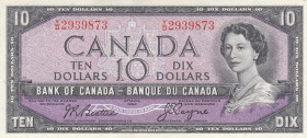 Canada, 10 Dollars, 1955/1961, AUNC, p79a
Queen Elizabeth II. Potrait
Estimate: USD 25-50