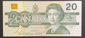 Canada, 20 Dollars, 1991, UNC, p97b
Very small fracture in the lower left corner
Estimate: USD 30-60