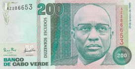 Cape Verde, 200 Escudos, 1989, UNC, p58a
Estimate: USD 20-40