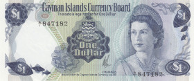 Cayman Islands, 1 Dollar, 1971, UNC, p1a
Queen Elizabeth II. Potrait
Estimate: USD 20-40