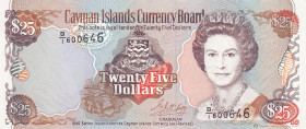 Cayman Islands, 25 Dollars, 1996, UNC, p19
Queen Elizabeth II. Potrait
Estimate: USD 60-120