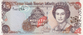 Cayman Islands, 25 Dollars, 1998, UNC, p24
Queen Elizabeth II. Potrait
Estimate: USD 70-140