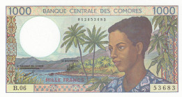 Comoros, 1.000 Francs, 1976, UNC, p11b
Estimate: USD 60-120
