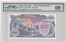 Congo Democratic Republic, 100 Francs, 1963, UNC, p1cts
PMG 68 EPQ, Color Experiment
Estimate: USD 300-600