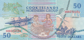 Cook Islands, 50 Dollars, 1992, UNC, p10
Estimate: USD 20-40